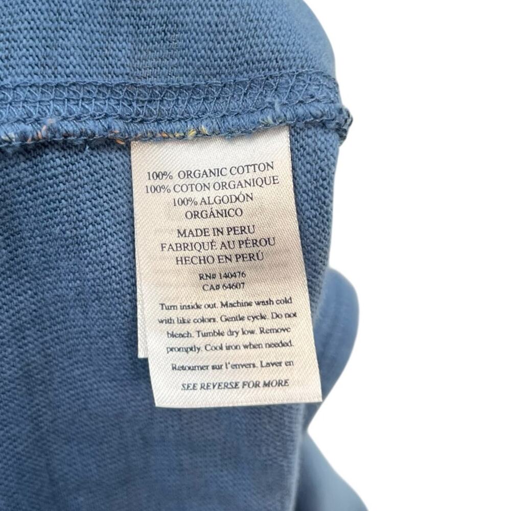 Faherty Sunwashed Slub Hoodie Palm‎ Tree Sunset Graphic Organic Cotton Medium - Picture 8 of 9